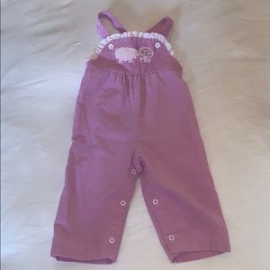 Vintage corduroy overalls romper